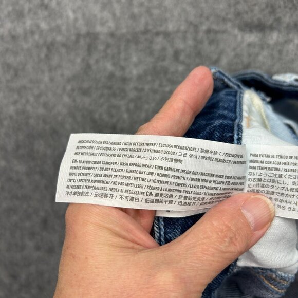 Hollister Two Tone Ultra High Rise Mom Jeans Women's Size 9 / 29 X 27 Distressed - Picture 6 of 12